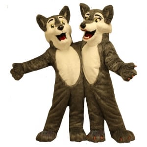Custom Canine Mascot Costume wolf