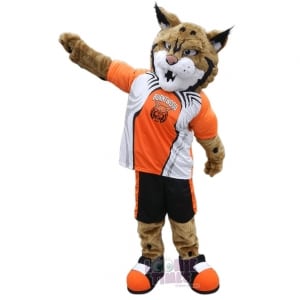 Custom Cat Mascot Costumes bobcat