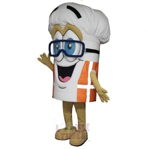 Custom Food Items Mascot Costume Chef Hat