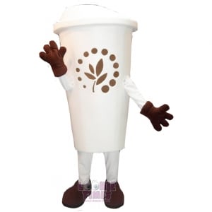 Custom Food Items Mascot Costume Coffee cup