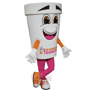 Custom Food Items Mascot Costume Coffee Cup