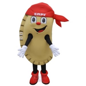 Custom Food Items Mascot Costume Empanada