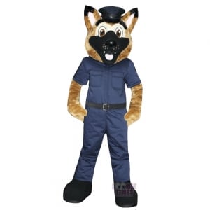 Custom Canine Mascot Costumes police dog