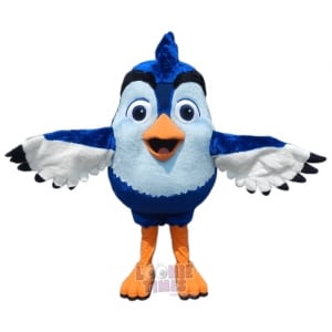 Custom Bird Mascot Costume blue jay bird