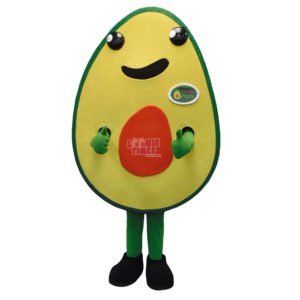 Custom Food Items Mascot Costume Avocado