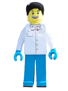 Custom Mascot Costume Dental lego man