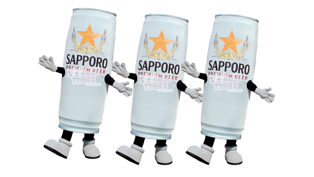 Sapporo U.S Custom Object Mascot Beer Can Costume from New York